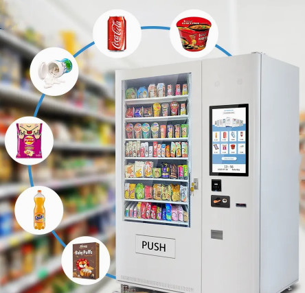 Shopping Machine Gift Drinks Foods Self Fruit Juice Vending Machine Automatic For ...
