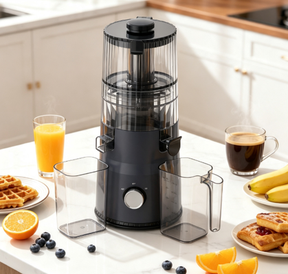 Fresh Smart HJ103 Compact Slow Masticating Juicer – Elevate Your Everyday Wellness with 135mm Wide Chute, 200W Cold Press & Self-Cleaning