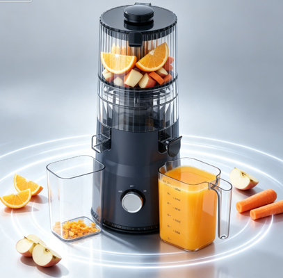Fresh Smart HJ103 Compact Slow Masticating Juicer – Big Nutrition in a Small Space with 135mm Wide Chute, 200W Cold Press & Self-Cleaning for Every Kitchen