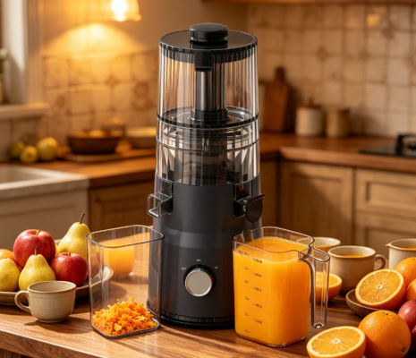 Fresh Smart HJ102D Multi-Function Slow Masticating Juicer – Create Moments of Wellness with 6 Modes, 135mm Wide Chute, 200W Cold Press & Self-Cleaning