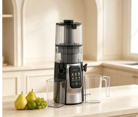 Fresh Smart HJ102D Multi-Function Slow Masticating Juicer – The Key to Unlocking Delicious Healthy Living with 6 Modes, 135mm Wide Chute, 200W Cold Press & Self-Cleaning