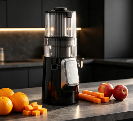 Fresh Smart HJ102D Multi-Function Slow Masticating Juicer – Unlock the Full Potential of Your Family's Nutrition with 6 Modes, 135mm Wide Chute, 200W Cold Press & Self-Cleaning