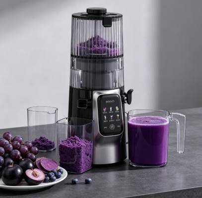 Fresh Smart HJ102D Multi-Function Slow Masticating Juicer – Reinvent Your Healthy Kitchen with 6 Modes, 135mm Wide Chute, 200W Cold Press & Self-Cleaning