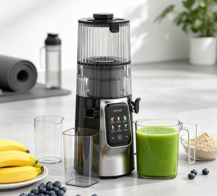 Fresh Smart HJ102D Slow Masticating Juicer – Make Every Meal More Delicious with 6 Versatile Modes, 135mm Wide Chute, 200W Cold Press & Self-Cleaning