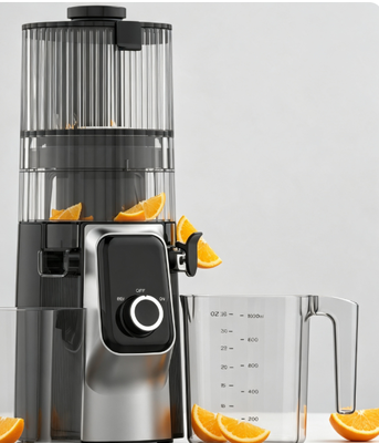 Fresh Smart HJ102C Slow Masticating Juicer – The Juicer That Makes Every Drop Count with 3 Adjustable Speeds, 135mm Wide Chute, 200W Cold Press & Self-Cleaning