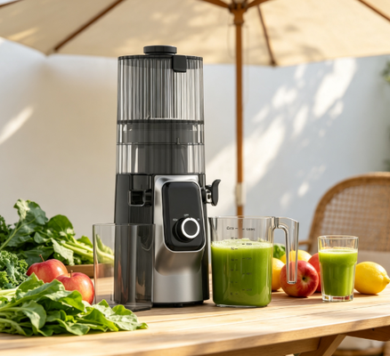 Fresh Smart HJ102C Slow Masticating Juicer – The Juicer That Transforms Your Kitchen into a Wellness Hub with 3 Adjustable Speeds, 135mm Wide Chute, 200W Cold Press & Self-Cleaning