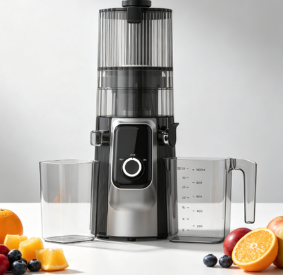 Fresh Smart HJ102C Slow Masticating Juicer – The Juicer That Puts Flavour First with 3 Adjustable Speeds, 135mm Wide Chute, 200W Cold Press & Self-Cleaning
