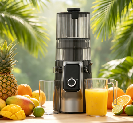 Fresh Smart HJ102C Slow Masticating Juicer – The Ultimate Juicing Experience with 3 Adjustable Speeds, 135mm Wide Chute, 200W Cold Press & Self-Cleaning