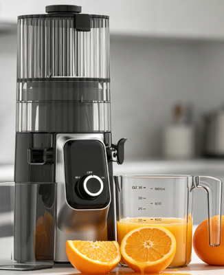 Fresh Smart HJ102C Slow Masticating Juicer – The Juicer That Unlocks the Full Potential of Every Ingredient with 3 Adjustable Speeds, 135mm Wide Chute, 200W Cold Press & Self-Cleaning