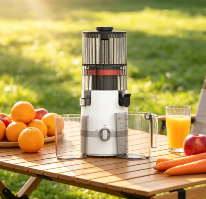 Fresh Smart HJ102B Slow Masticating Juicer – Your Family’s Shortcut to Fresh, Healthy Juice with 135mm Chute, 200W Cold Press, Self-Cleaning & Safety Lock