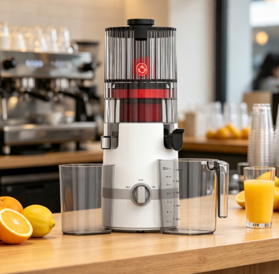 Fresh Smart HJ102B Slow Masticating Juicer – Family-Safe Edition with Dual-Lock Safety System, 135mm Wide Chute, 200W Cold Press Motor & Self-Cleaning Function