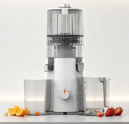 Fresh Smart HJ102A Slow Masticating Juicer – 135mm Whole-Fruit Chute, 200W Cold Press Motor with Self-Cleaning Function, BPA-Free, 72-Hour Freshness