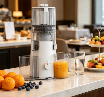 Fresh Smart HJ102A Baby & Family Slow Masticating Juicer – BPA-Free Nutrition Extractor with 135mm Wide Chute, 55 RPM Cold Press Technology for Pure Baby Food & Healthy Family Juices