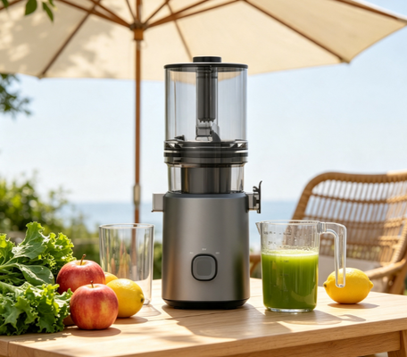 Fresh Smart HJ303 True Form Slow Masticating Juicer — Fruit in Its True Form. Juice in Its True Form.