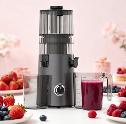 Fresh Smart HJ103 QuietSpin Slow Masticating Juicer — So Quiet, You'll Forget It's Running