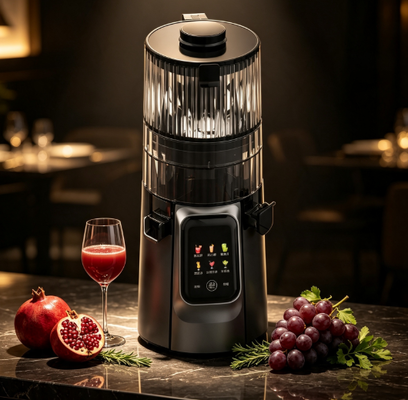 Touch Screen Slow Masticating Juicer HJ102D, Multi Program Fruit Smoothie Maker