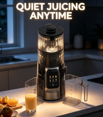 Filter-Free Quick Clean Juicer HJ102D, Supports Smoothie & Homemade Ice Cream