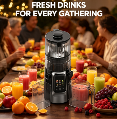 Easy Disassembly Slow Juicer HJ102D, Large Capacity Cup Kitchen Juicing Device