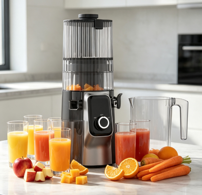200W DC Motor Masticating Juicer HJ102C, Easy Disassembly Home Fruit Vegetable Juicer