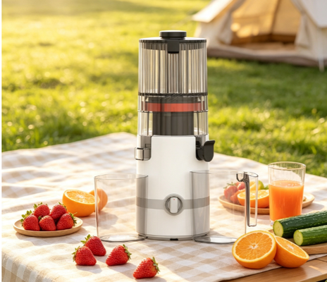 Fresh Smart HJ102B BPA-Free Slow Masticating Juicer — 200W Power, 135mm Feed Chute for Whole Apples