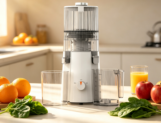Fresh Smart HJ102A BPA-Free Slow Masticating Juicer — 200W Power, 135mm Feed Chute for Whole Apples